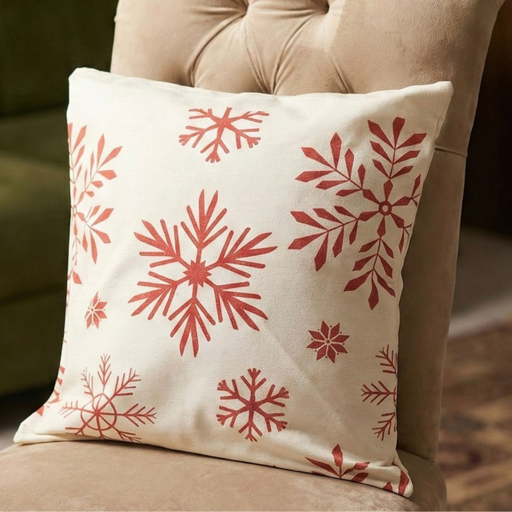Red printed Cushion 45*45