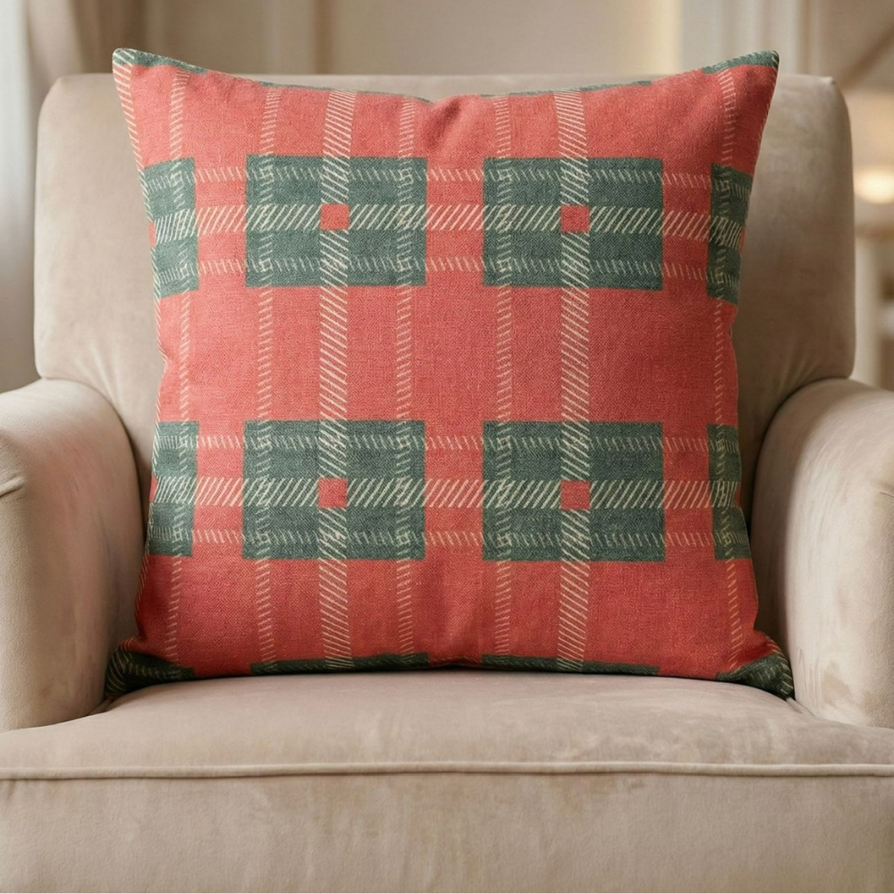 Green printed Cushion 45*45