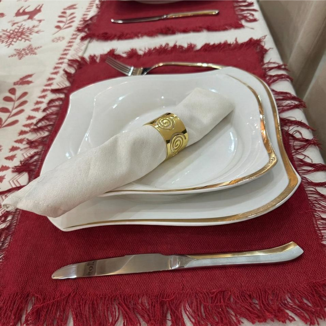 Snola handmade Napkin  set 6 pieces Size 25*25