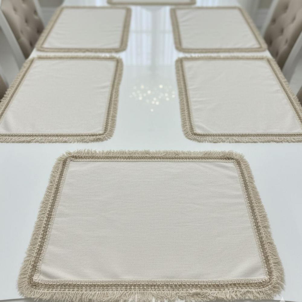 Wide Boho Placemats set 6 pieces Size 50*40
