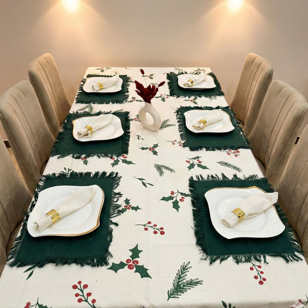 Noelle handmade Placemats set 6 pieces Size 40*30