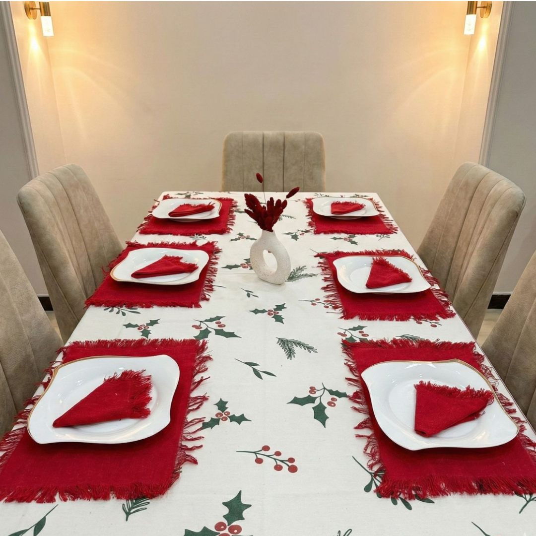 Noelle handmade Placemats set 6 pieces Size 40*30